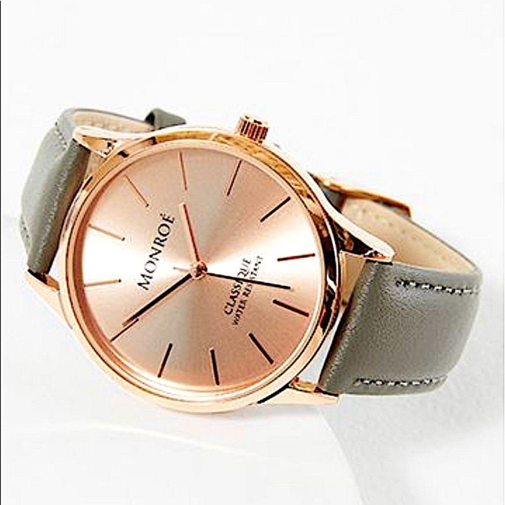 NWT Monroé Classique Watch in Sunburst Solérose